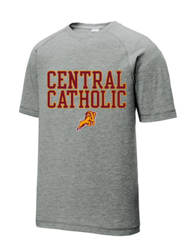 Tee - Adult Grey Lightweight Tee - Central Catholic
