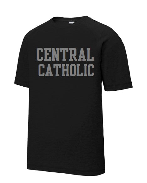 Tee - Adult Black Lightweight Tee - CENTRAL CATHOLIC