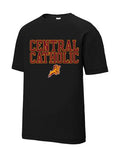 Tee - Adult Nike Black Tee - Central Catholic w/Ram