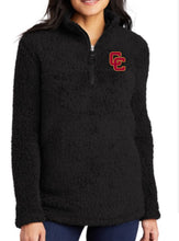 Load image into Gallery viewer, 1/4 Zip - Women&#39;s Sherpa with Embroidered CC