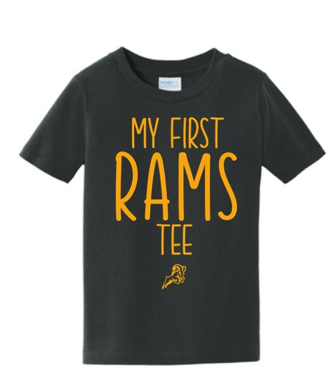 Tee - Toddler Black "My first RAMS tee"