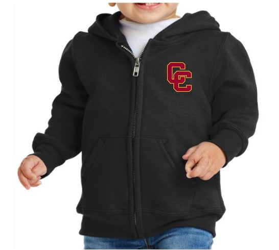 Hoodie - Toddler Black Full Zip Hoodie