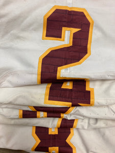 White Authentic Game Worn Football Jersey