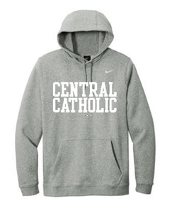 Hoodie - Adult Grey Hoodie - White CENTRAL CATHOLIC