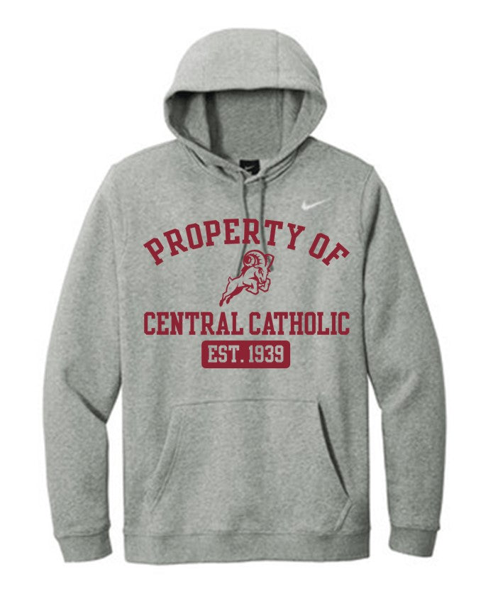 Hoodie - Adult Cardinal Hoodie - Property of Central Catholic